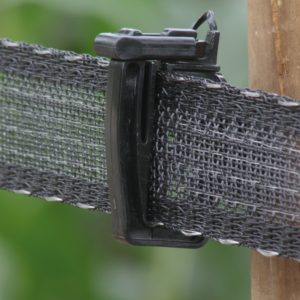 LINT, ZWART VERSTERKT, 400 MTR 40 MM.