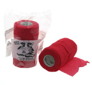 KLAUWTAPE CATTLEWRAP ROOD 10CM/4.5M.