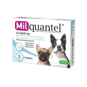 MILQUANTEL WORM KL.HD-PUP >0.5KG 2TBL.
