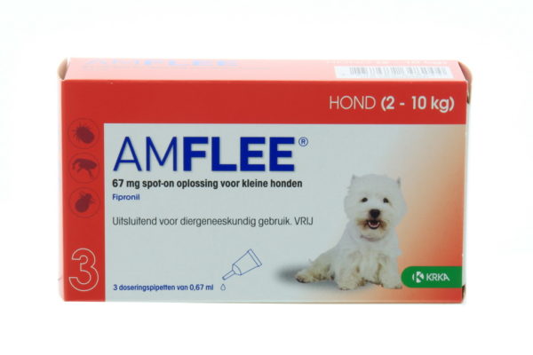 AMFLEE  HOND SMALL 3X67MG. 2-10KG.