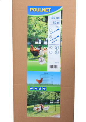 PLUIMVEENET GROEN DUBBEL 50M X 106CM