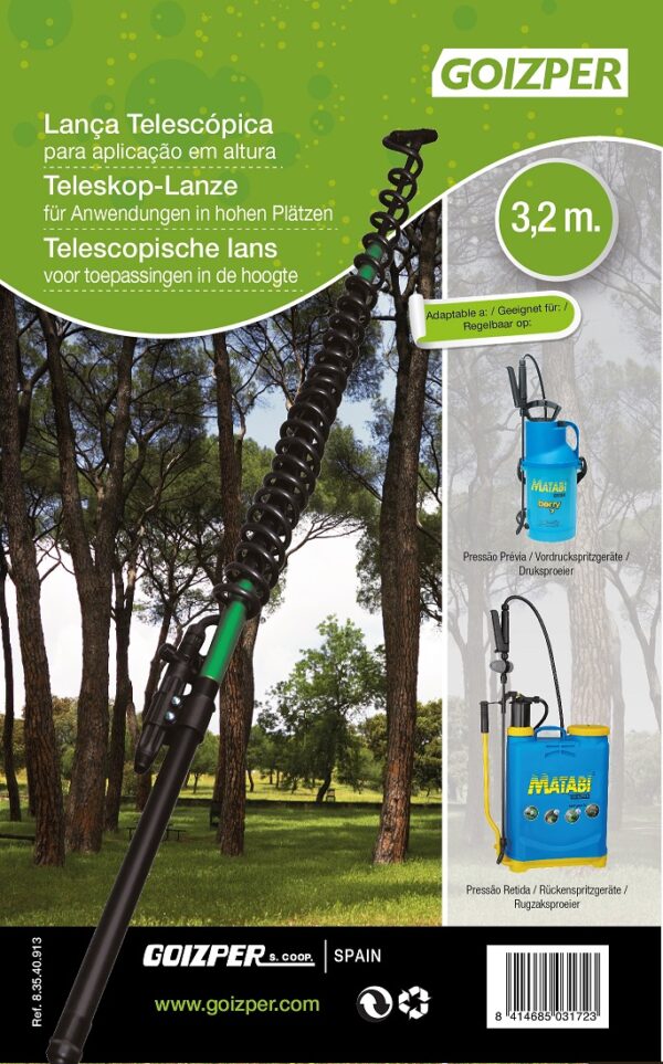 VERLENGSTOK TELESCOPISCH XL MATABI 3.2M.