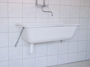 Muurbeugel voor spoelbak 65 liter