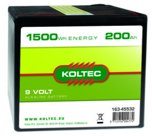 Batterij 9 volt 1700 WH 200 AH, Alka