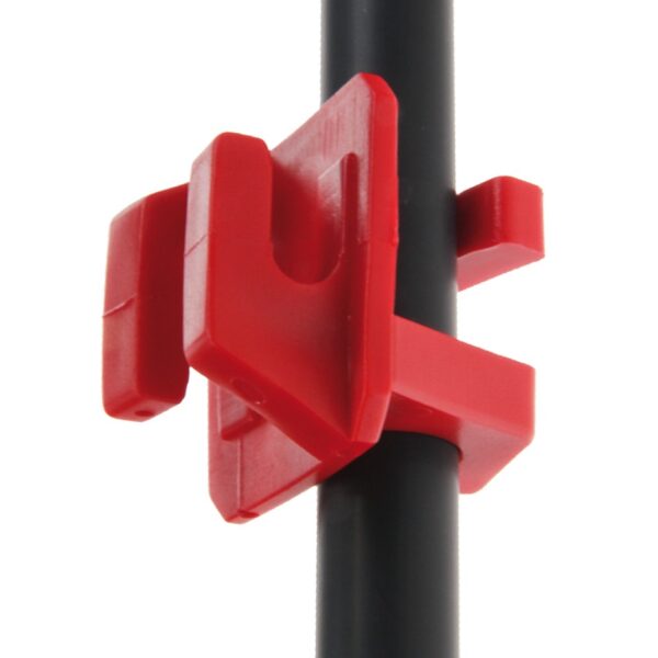 Klikisolatoren v/ palen, rood, 12mm,25st