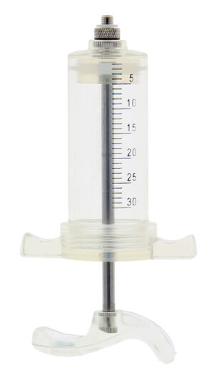 Injectiespuit Nylon 30ml Schroefdraad
