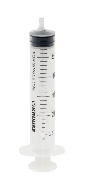 WW-injectiespuit 20ml, Luer 3-delig
