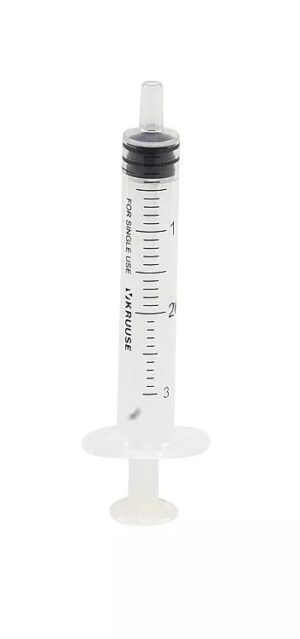 WW-injectiespuit 2ml, Luer 3-delig