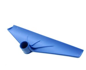 Mestschraper kunststof blauw 38cm z/schr
