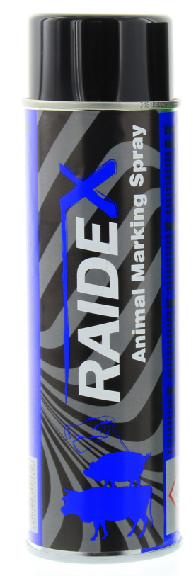 Raidex merkspray R/V blauw, 500ml
