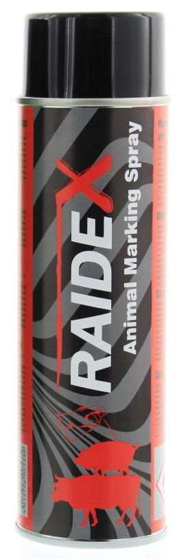 Raidex merkspray R/V rood, 500ml