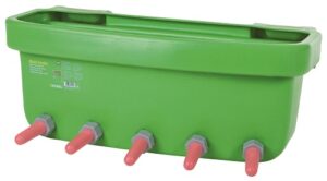 Kalverdrinkbak + 5 spenen 10cm, 30 liter
