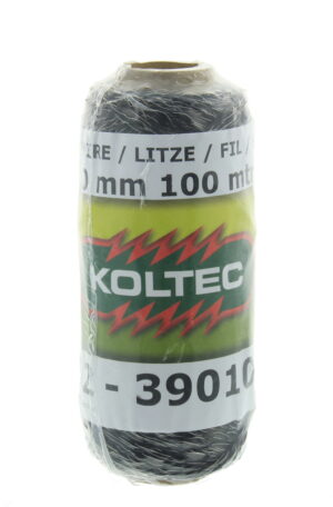 Draad zwart, 100m, ca.2mm, 12 PE+