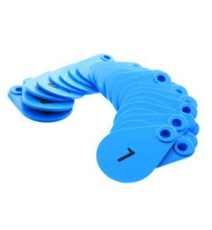 Nekplaatje blauw serie, 1 - 25