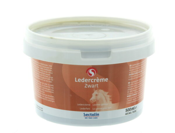 Ledercreme zwart, 500ml