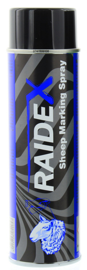 Raidex merkspray schaap blauw, 500ml
