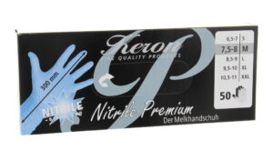 Melkhandschoen nitril lang, 50st M