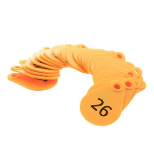 Nekplaatje geel serie, 26 - 50