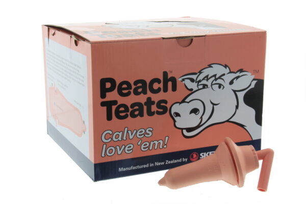Kalverspeen Peach Teat roze met ventiel - Afbeelding 2