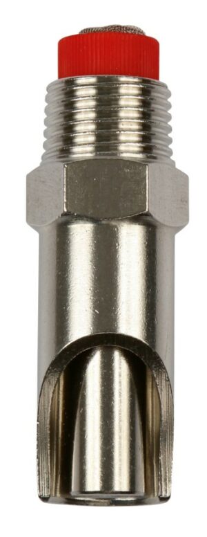 Bijtnippel RVS 3/4" met 1/2" aansluiting
