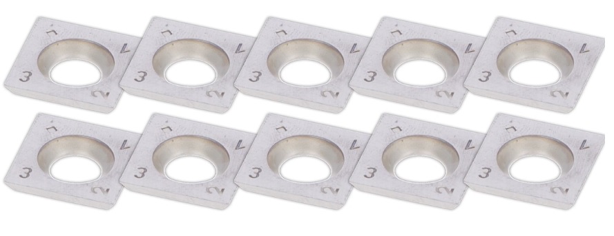 Messenset 10st voor hoefslijpschijf