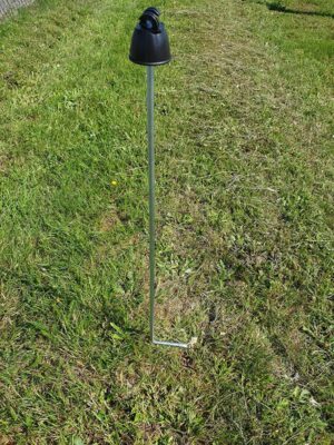 Rantsoenpalen verz.25mm met M12 top