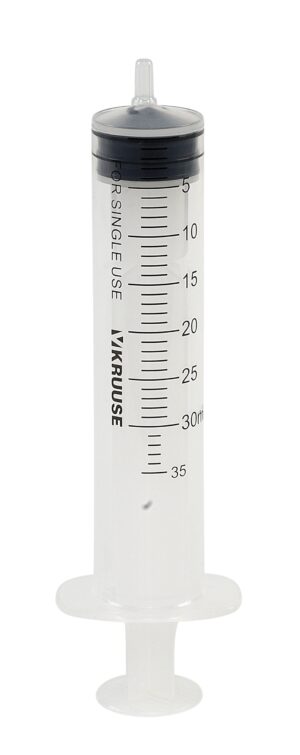 WW-injectiespuit 30ml, Luer 3-delig
