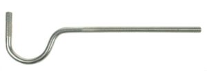 Isolatorsteunen (zwanenhals, 25cm) M12dr