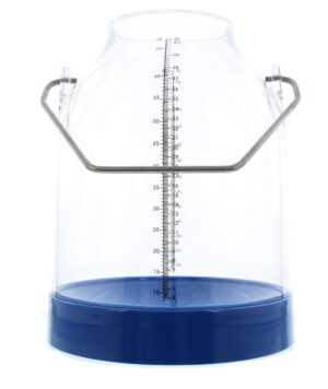 Melkemmer kunststof blauw, 30 liter